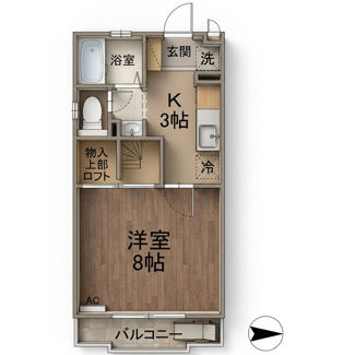 【間取り】 | プレム中里Ⅲ