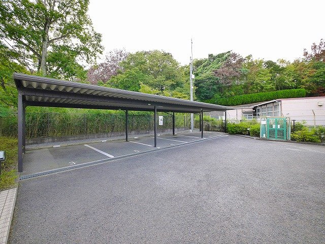 シャルムⅠ帝塚山の駐車場|車をお持ちの方に嬉しい屋根付き駐車場付きの物件です