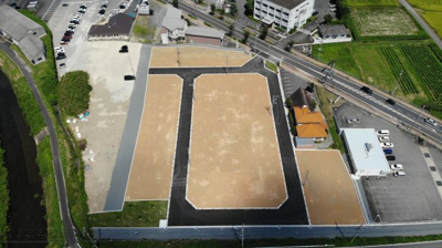 【外観】 | 柏原パークタウン | 南側上空より撮影