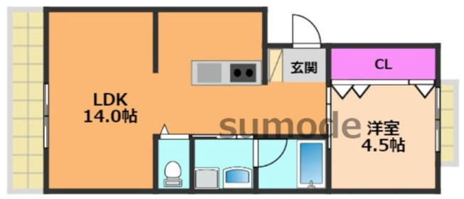 【間取り】 | マンション東岡