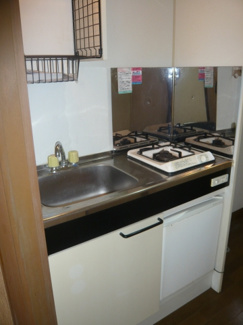 【キッチン】 | モリー90 | コンロ、ミニ冷蔵庫付♪
