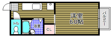 リバーヒル喜志の間取り