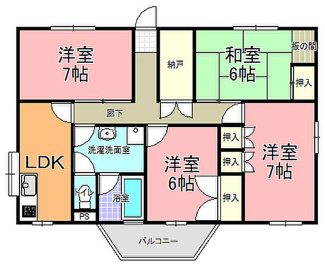 【間取り】 | 《高稼働！12.2％！》水戸市松が丘2丁目一棟マンション