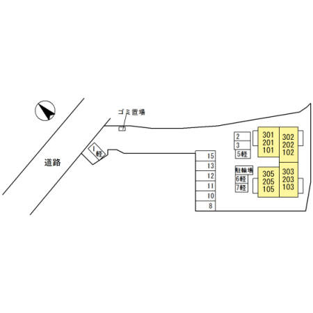 ベッラカーサⅡの区画図