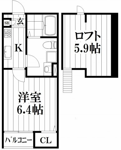【間取り】 | エトワール鴻池 | 反転タイプ