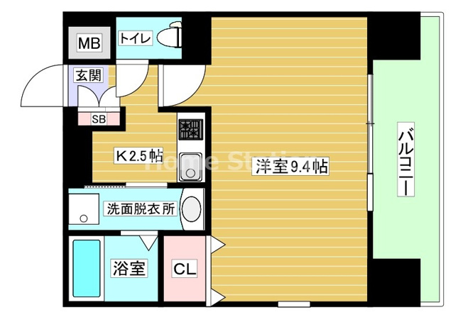 【間取り】 | プロシード中之島西ガルバート