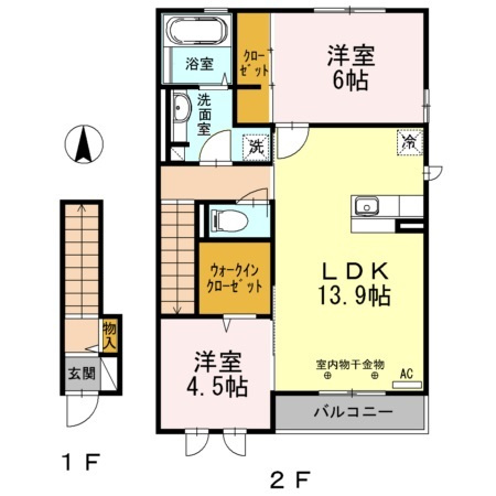 クレールコンフォートの間取り
