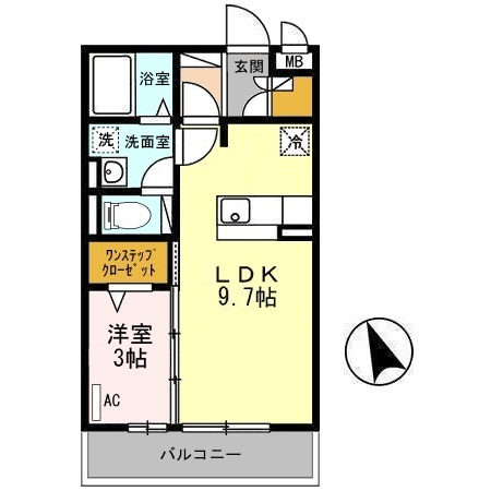 セジュール南大通の間取り