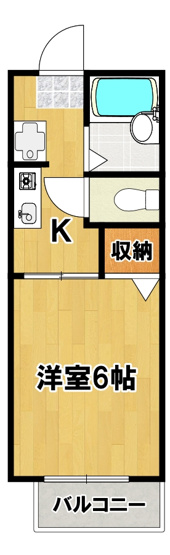 【間取り】 | ゆかりハイツA棟