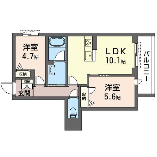 Grace BEREO Ichikawaの間取り