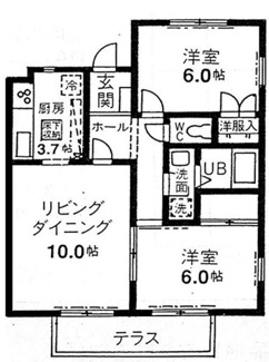 【間取り】 | グレースカメリア市が尾A | 間取り図
