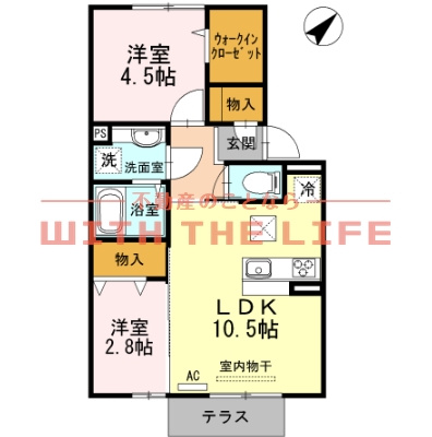 D-room COCO（ディールームココ）【キャッシュバック対象物件】の間取り