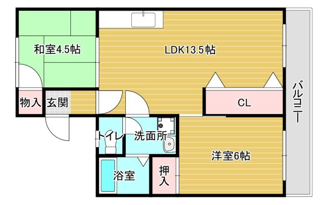 エルハイツ金剛の間取り