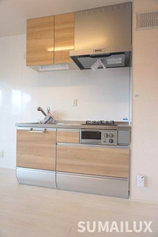 上益城郡益城町大字宮園のアパートのキッチン