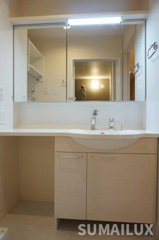 上益城郡益城町大字宮園のアパートの独立洗面台