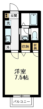 【間取り】 | サンデューク恋ヶ窪Ⅱ