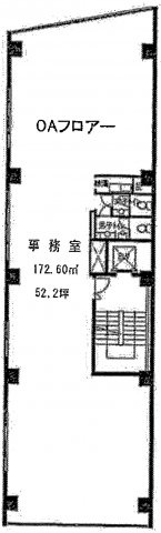 台東区雷門２丁目の事務所の間取り