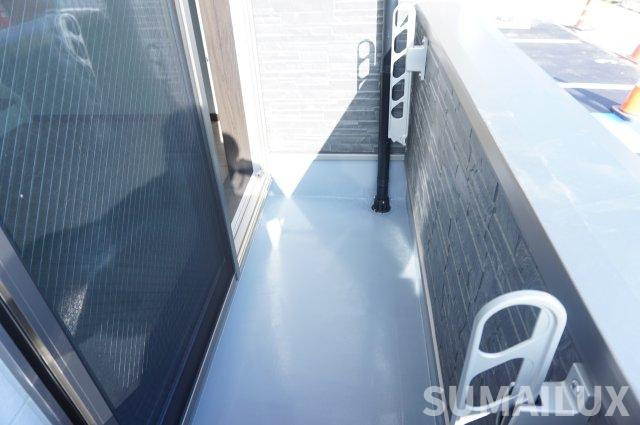 熊本市中央区琴平本町のアパートのバルコニー