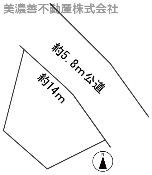 ５６３９５　岐阜市城望町土地の区画図