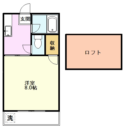 【間取り】 | コーポ市倉