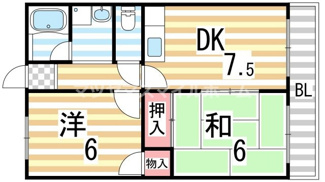 【間取り】 | 北田ハイツ