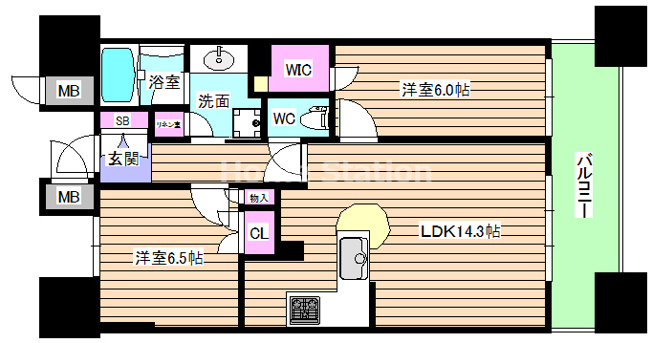 【間取り】 | リーガル福島駅前