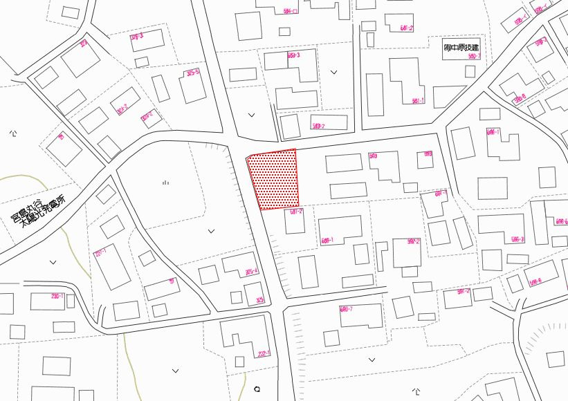 都城市丸谷町の売地の土地図