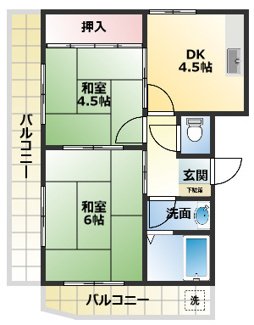 【間取り】 | 孝橋ビル