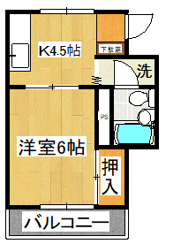 荒井コーポの間取り