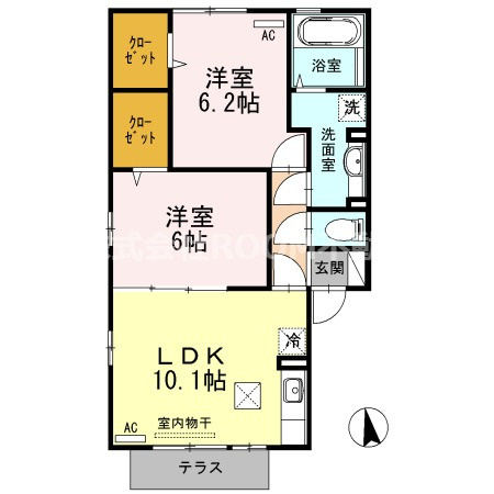 アール　ナチュールの間取り
