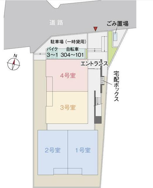 シンセーロの区画図