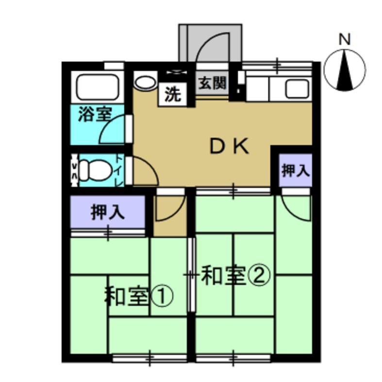 シティハイムサカキバラの間取り
