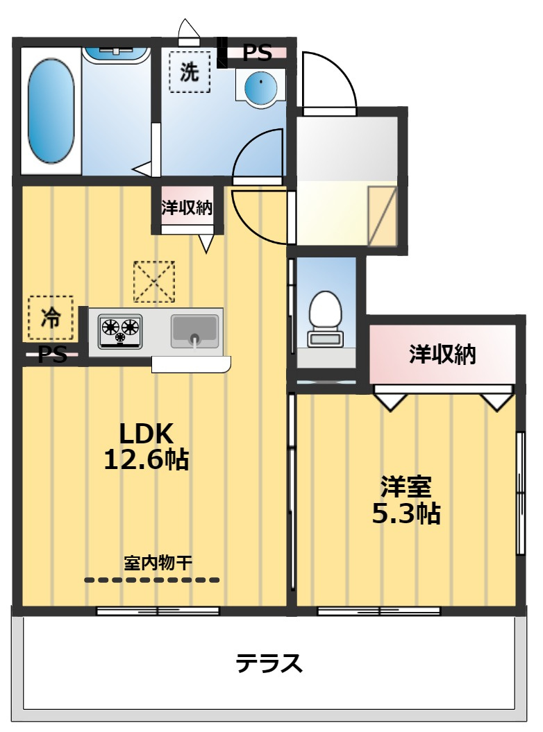 クレールシャンブルⅡの間取り
