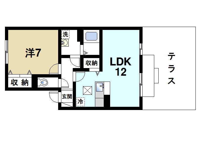 フォンティーヌの間取り|専用庭付きのゆったりとした間取りです