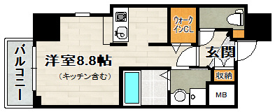 ONLYONE川西藤ノ木の間取り