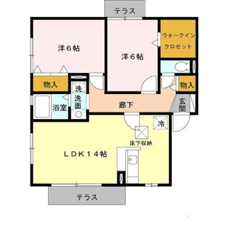 【間取り】 | アムール三輪B