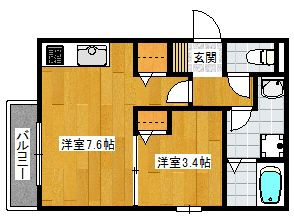 【間取り】 | サニーガーデン住吉