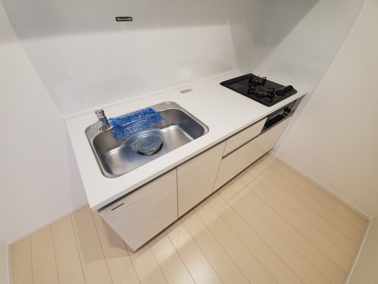 ALLEY Ⅹ(アレイ10）のキッチン|まな板スペースもゆったりしてます。