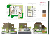 さいたま市緑区三室高台の、未公開売地　 建物外壁総レンガ張りの注文住宅用地の画像