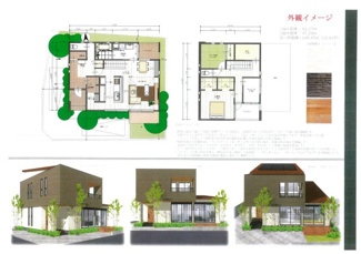 【外観】 | さいたま市緑区三室高台の、未公開売地　 建物外壁総レンガ張りの注文住宅用地 | 前面道路含む現地写真です