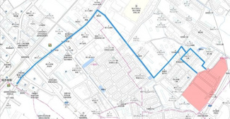 【地図】 | 南彦根駅方面よりの経路
