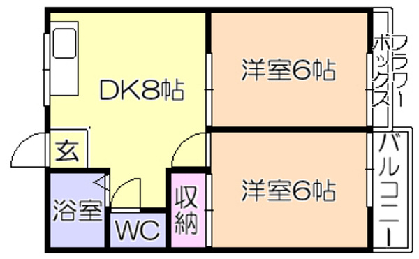 カーサ和幸【キャッシュバック対象物件】の間取り
