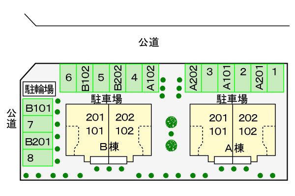 プログレス Aの駐車場