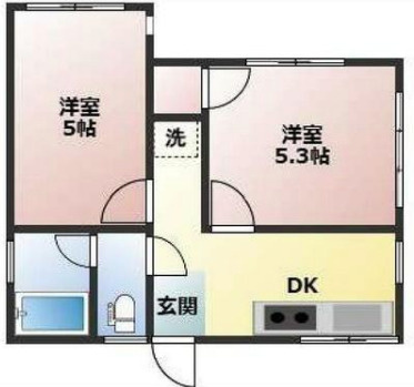 一王山マンションの間取り
