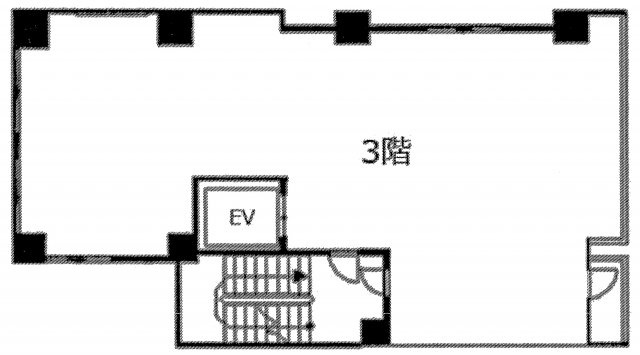 港区芝大門２丁目の店舗事務所の間取り