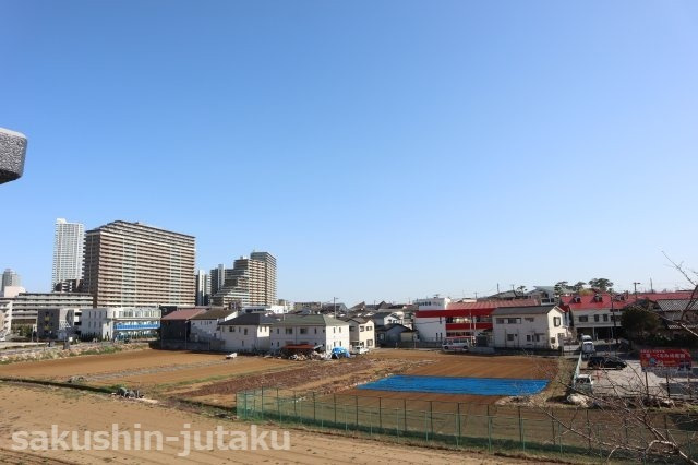 津田沼パークハウスＢ棟の展望|前面棟無しのため眺望・開放感ございます。