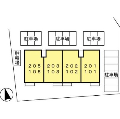 ペイサージュドミールの区画図
