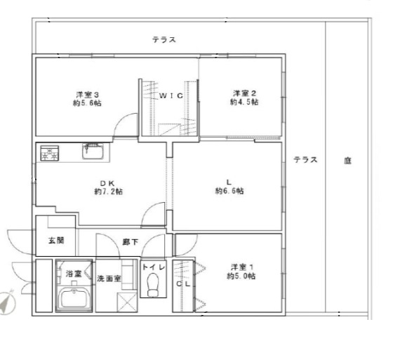 豊中◆リノベーション済み◆住環境良好♪◆南桜塚パーク・マンション1階◆の画像