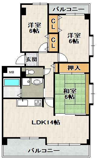 カーサ・ドゥ・テソロの間取り
