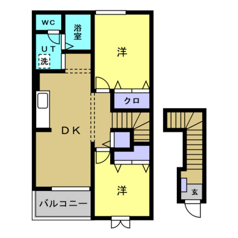 カリーノ　A・Bの間取り